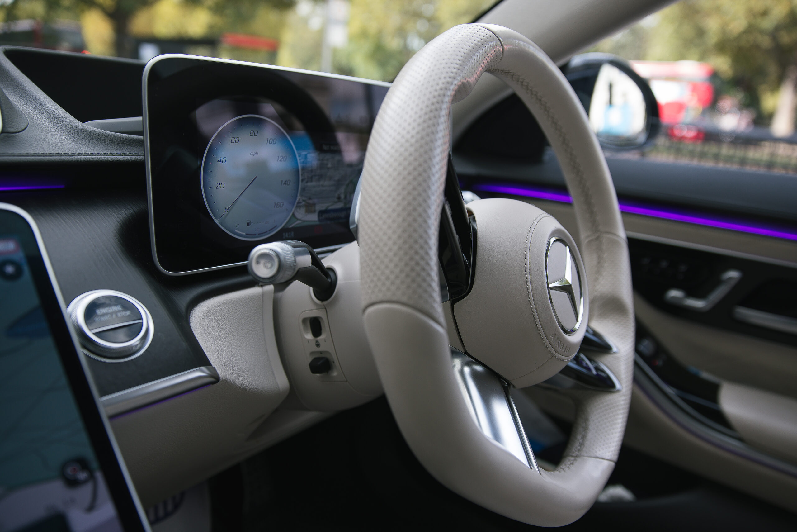 | X Chauffeurs | X Chauffeurs Luxury Mercedes-benz S-class Interior with Digital Dashboard.