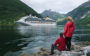 Transporting Family Cruise Luggage